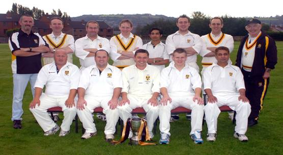Cregagh 1st XI Section 4 League Winners 2007 - Ian, Peter and Aaron in the back row